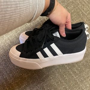 Black Adidas Nizza platform Sneakers